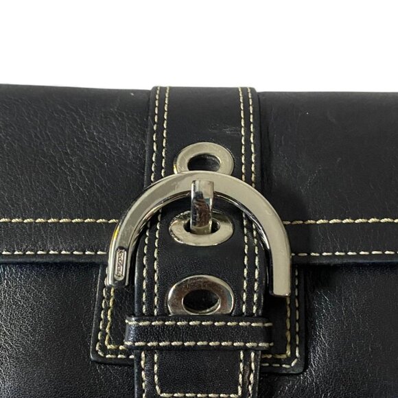 Coach Vintage Soho Leather Wallet Black - Picture 2 of 4